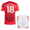 Camisola + Calções Manchester United Casemiro 18 Criança Equipamento 1ª 24/25